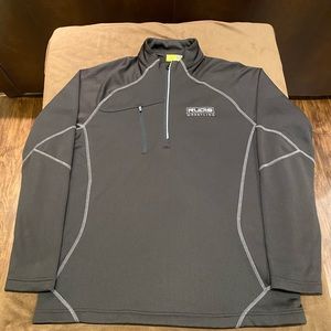 RUDIS Wrestling 3/4 Zip Black Fleece Pullover - Medium - NWOT - STATE CHAMP